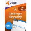 Windows 10 Home + Avast Internet Security 1 PC 1 Year