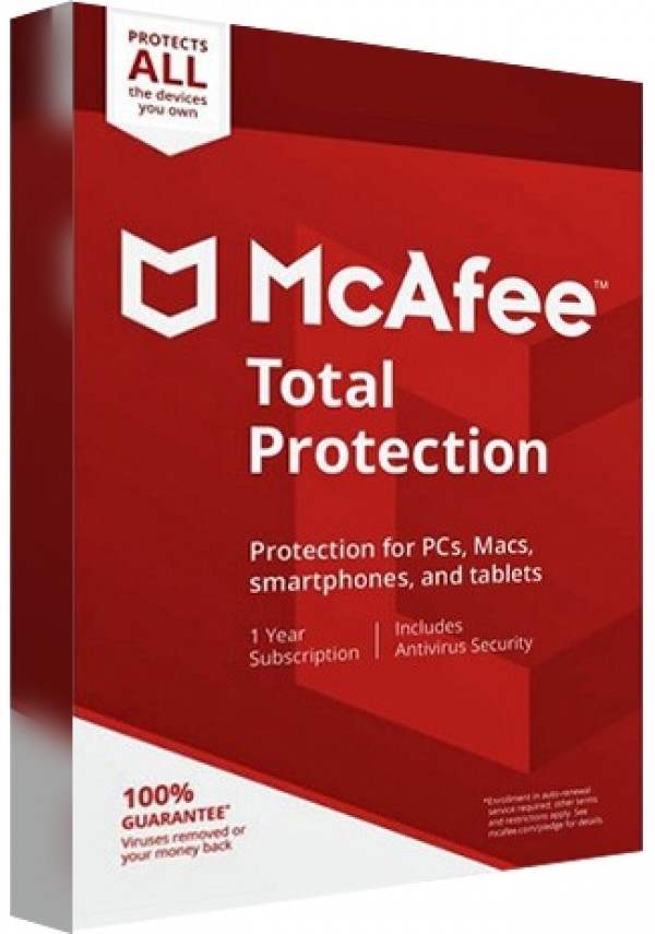 McAfee Total Protection - 10 PCs /1 Year 