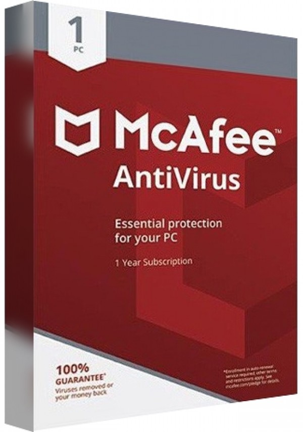 McAfee Antivirus - 1 PC/1 Year(EU)